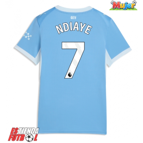 Manchester City Iliman Ndiaye #7 Primera Equipación Mujer 2026-27 Manga Corta